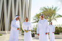 Accompanied by Khaled bin Mohamed bin Zayed, Theyazin bin Haitham Al Said visits Louvre Abu Dhabi