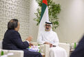 Khaled bin Mohamed bin Zayed meets with President of INPEX
