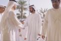 خليفة بن طحنون بن محمد يُقدِّم واجب العزاء في وفاة السيد موسى السيد عبدالرحيم الهاشمي