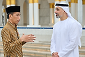 Khaled bin Mohamed bin Zayed visits Sheikh Zayed Grand Mosque in Surakarta (Solo), Indonesia, accompanied by His Excellency Joko Widodo, President of the Republic of Indonesia
