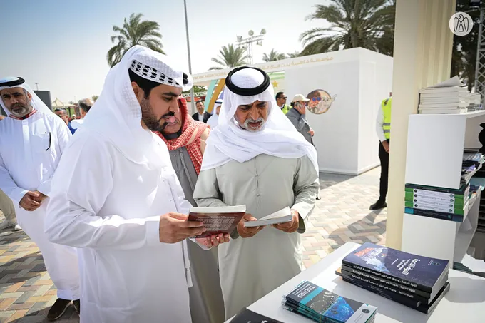 Nahyan bin Mubarak visits Al Dhafra Book Festival 2026