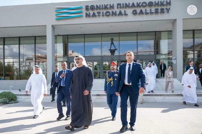 Crown Prince of Abu Dhabi visits National Gallery of Greece in Athens