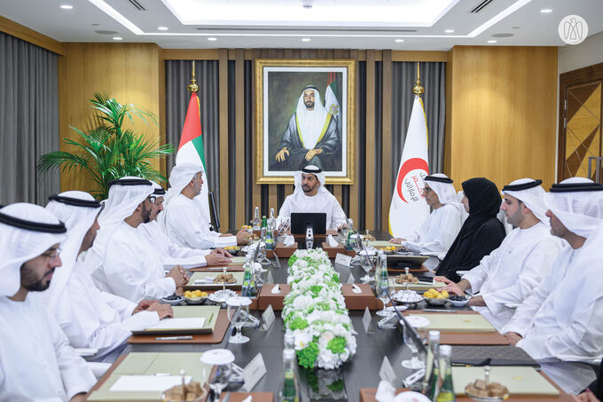 Hamdan bin Zayed chairs Emirates Red Crescent board meeting in Abu Dhabi