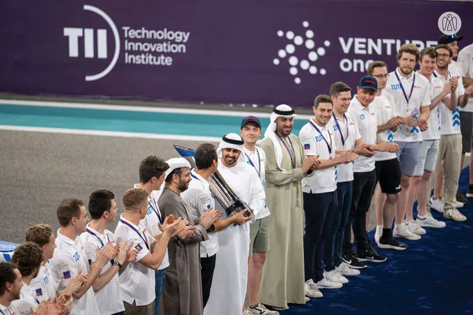 Theyab bin Mohamed bin Zayed awards winners of inaugural Abu Dhabi Autonomous Racing League