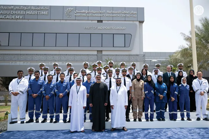 Khaled bin Mohamed bin Zayed tours new headquarters of Abu Dhabi Maritime Academy