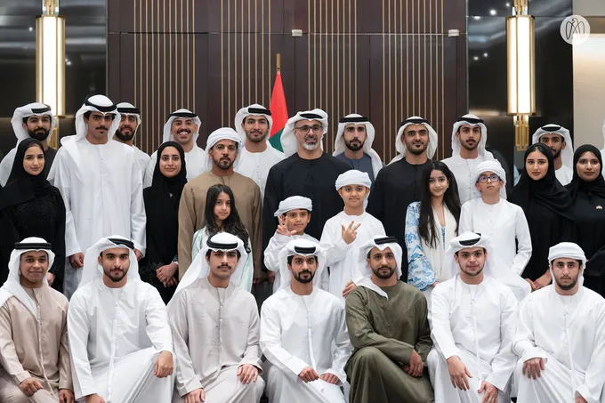 Crown Prince of Abu Dhabi meets UAE Nationals studying in Beijing
