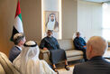 Khaled bin Mohamed bin Zayed meets Starbucks Chairman and CEO