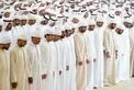 رئيس الدولة وحاكم رأس الخيمة والشيوخ يؤدون صلاة الجنازة على جثمان طحنون بن محمد