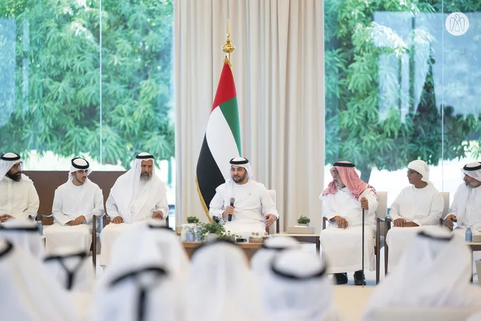 Hamdan bin Zayed receives citizens at Al Dhannah Palace and commends outstanding talent in Al Dhafra Region