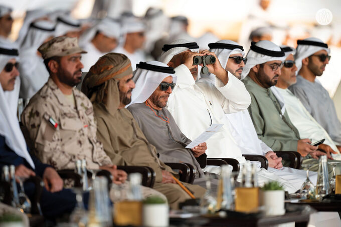 Under the patronage of the UAE President, Hazza bin Zayed attends Union Fortress 10 military parade in Al Ain