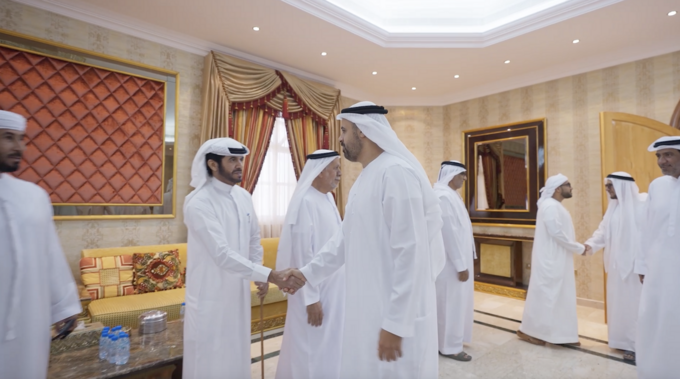 Theyab bin Mohamed bin Zayed offers condolences on the passing of Shamma Suhail Al Yabhouni Al Dhaheri