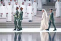حاكم عجمان يشهد مراسم يوم الشهيد في واحة الكرامة في أبوظبي ويكرم عدداً من أسر الشهداء