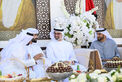 خالد بن محمد بن زايد يحضر حفل استقبال بمناسبة زفاف حمد جمعة السويدي
