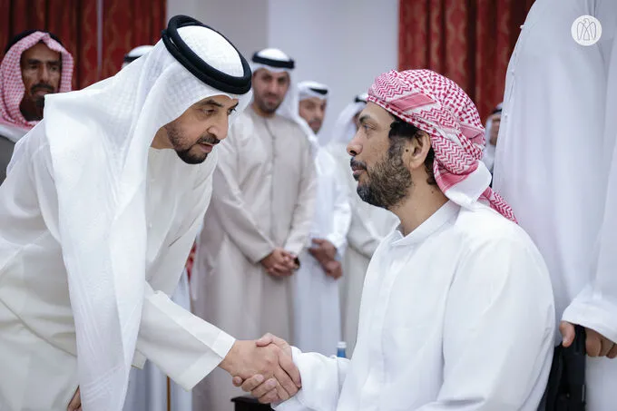 Hamdan bin Zayed receives Al Dhafra citizens and Liwa International Festival 2025 committee