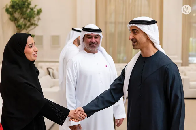 Hamdan bin Mohamed bin Zayed receives winners of UAE Wrestling Federation Cup and UAE Wrestling Clubs League for 2025–2026 season