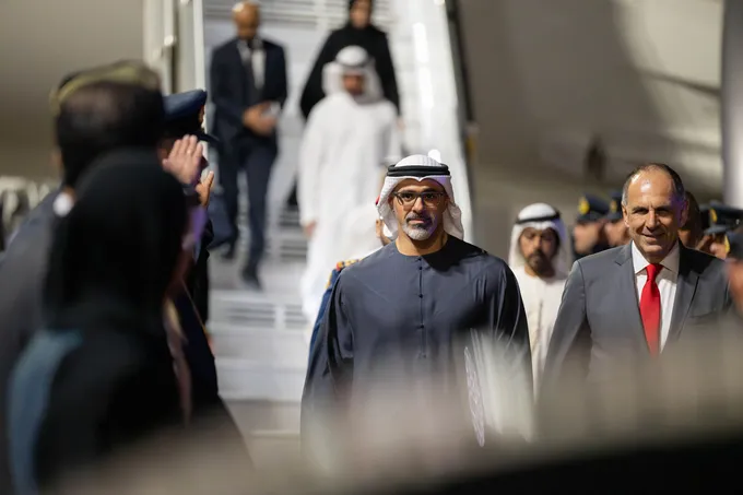 Crown Prince of Abu Dhabi arrives in Athens on official visit to Greece