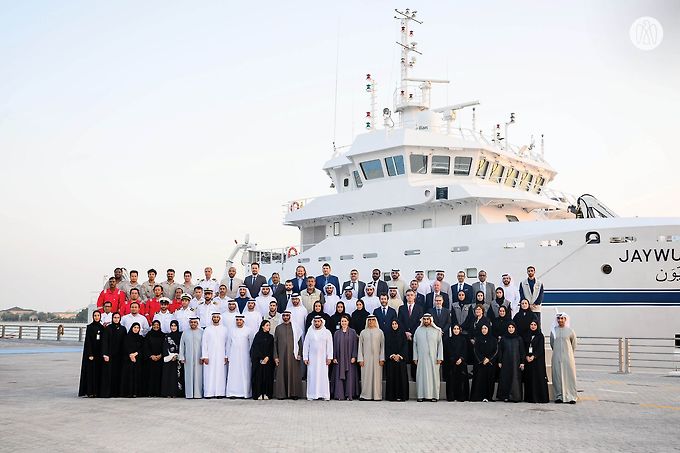 Hamdan bin Zayed Inaugurates the Environment Agency – Abu Dhabi’s Marine Research Vessel, ‘Jaywun’ 