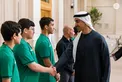 Hamdan bin Mohamed bin Zayed receives winners of UAE Wrestling Federation Cup and UAE Wrestling Clubs League for 2025–2026 season