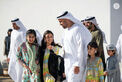 In the presence of Hamed bin Zayed, Khaled bin Mohamed bin Zayed visits Al Hosn Festival