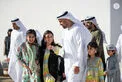 In the presence of Hamed bin Zayed, Khaled bin Mohamed bin Zayed visits Al Hosn Festival