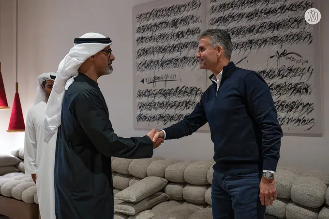 Khaled bin Mohamed bin Zayed  meets executive management delegation from The Walt Disney Company