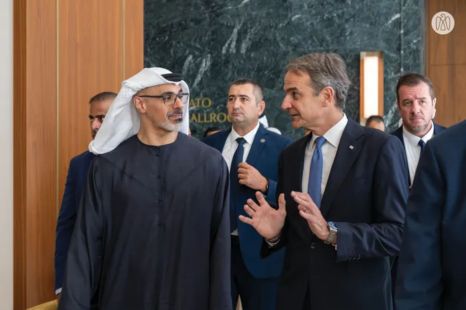 Crown Prince of Abu Dhabi and Greek Prime Minister attend UAE-Greece Strategic Forum in Athens