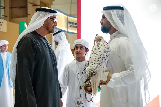 UAE President visits Abu Dhabi International Hunting and Equestrian Exhibition