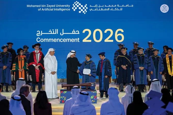 Khaled bin Mohamed bin Zayed attends Mohamed bin Zayed University of Artificial Intelligence 2026 commencement ceremony