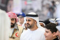 Sheikh Theyab bin Mohamed bin Zayed Al Nahyan visits Tarahum - for Gaza campaign centre in Abu Dhabi
