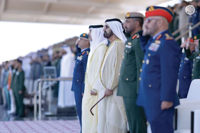 Mohammed bin Rashid attends graduation ceremony at the Zayed II Military College in Al Ain