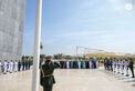 Theyab bin Mohamed bin Zayed raises UAE flag at Wahat Al Karama to mark UAE Flag Day 