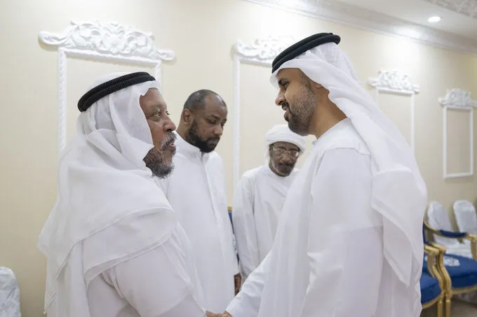 Theyab bin Mohamed bin Zayed offers condolences on passing of martyr Ibrahim Ghulam Al Blooshi’s mother