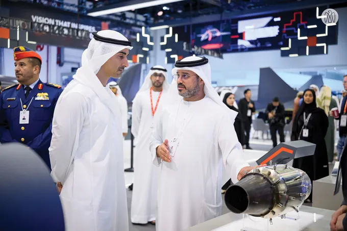 Hamdan bin Mohamed bin Zayed visits UMEX and SimTEX 2026