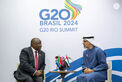 Crown Prince of Abu Dhabi holds discussions with President of South Africa at G20 summit