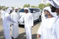 Khalifa bin Tahnoon bin Mohammed offers condolences on the passing of Ahmed bin Humaid Al Mansouri's wife