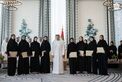 Hamdan bin Zayed receives top-performing 12th grade students in Al Dhafra Region