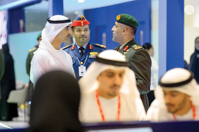 Hamdan bin Mohamed bin Zayed visits UMEX and SimTEX 2026