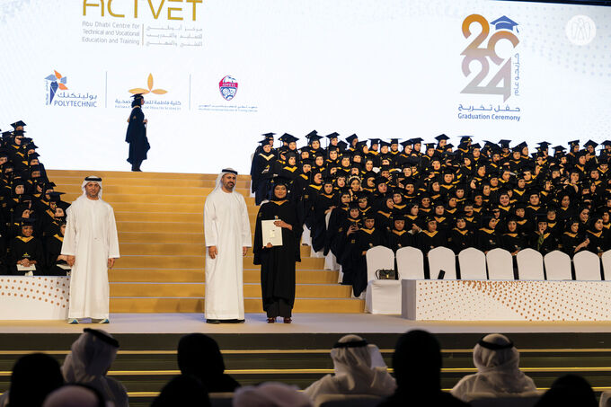 Theyab bin Mohamed bin Zayed attends Abu Dhabi Centre for Technical and Vocational Education and Training graduation ceremony