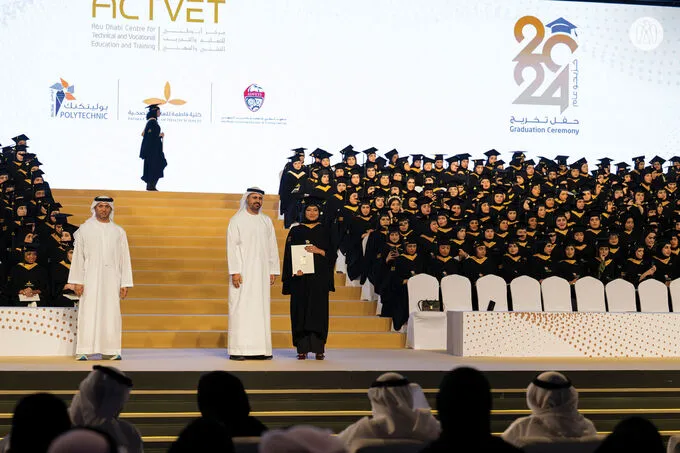 Theyab bin Mohamed bin Zayed attends Abu Dhabi Centre for Technical and Vocational Education and Training graduation ceremony