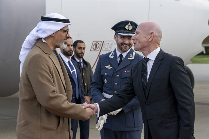 Crown Prince of Abu Dhabi arrives in Norway on official visit