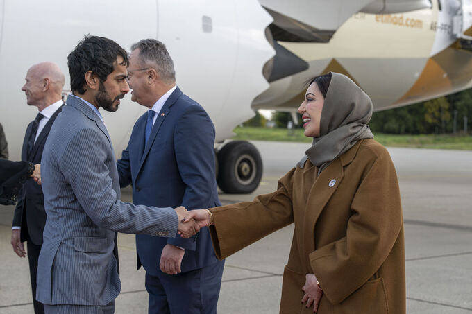 Crown Prince of Abu Dhabi arrives in Norway on official visit