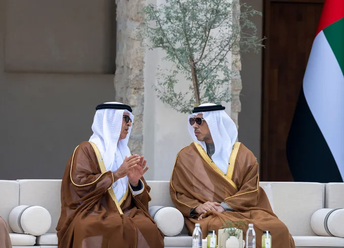 Mansour bin Zayed attends group wedding reception for Abu Dhabi citizens at Qasr Al Hosn
