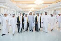نهيان بن زايد وذياب بن محمد بن زايد يحضران حفل استقبال بمناسبة أفراح الراشدي
