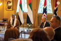 Crown Prince of Abu Dhabi meets with Prime Minister of Norway