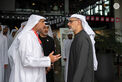 Khaled bin Mohamed bin Zayed meets UAE Team Emirates XRG cyclists on 2nd stage of UAE Tour 2025