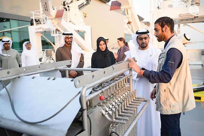 Hamdan bin Zayed Inaugurates the Environment Agency – Abu Dhabi’s Marine Research Vessel, ‘Jaywun’ 