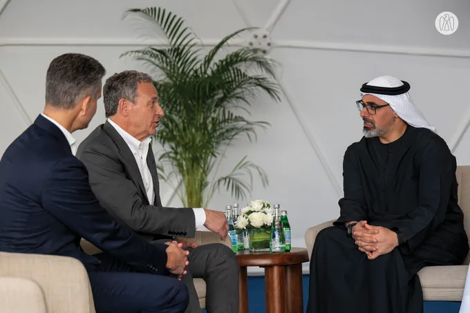 Khaled bin Mohamed bin Zayed witnesses the announcement of Disney Theme Park Resort project on Yas Island, Abu Dhabi