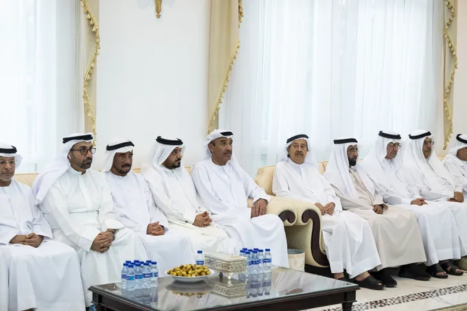 Khaled bin Mohamed bin Zayed offers condolences on the passing of Mohammed Ibrahim Obaidullah
