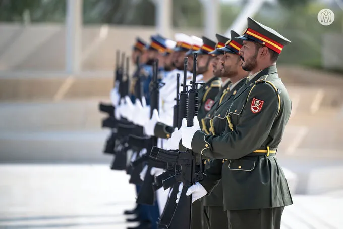 Theyab bin Mohamed bin Zayed raises UAE flag at Wahat Al Karama to mark UAE Flag Day 