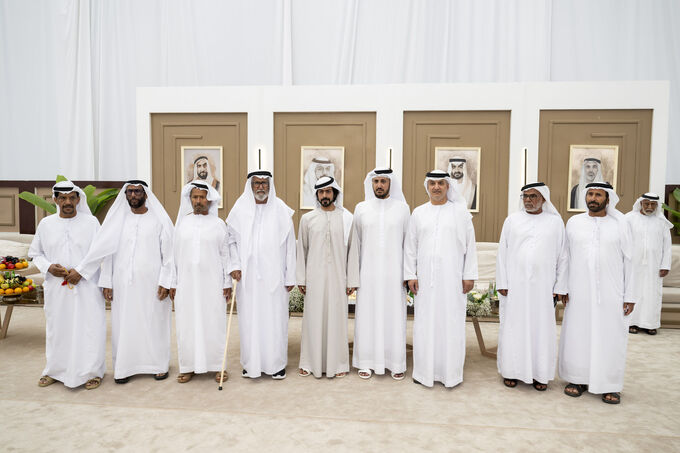 Khalifa bin Tahnoon bin Mohammed attends Humaid Rashed Al Shamsi wedding reception